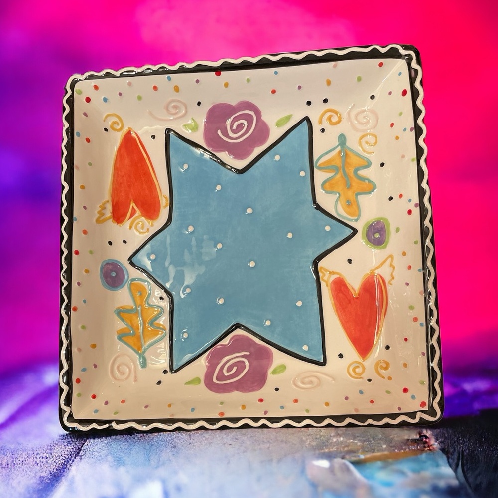 Joanne Delomba Colorful Dish Art